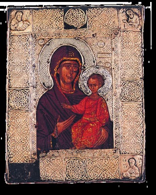 Икона Божией Матери Элеовритисса. XIV в.