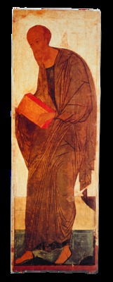 Ап. Павел. Икона из деисусного чина Успенского собора во Владимире (ГТГ)