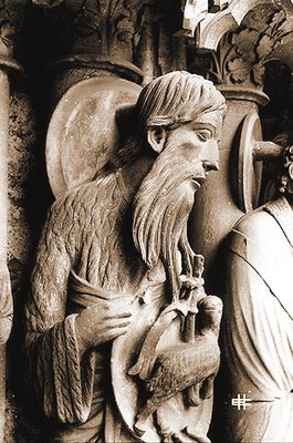 Св. Иоанн Предтеча. Скульптура сев. портала собора Нотр-Дам в Шартре. 1200-1210