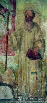 Иоахим Флорский. Фреска собора св. Анастасии в Санта-Северина, Калабрия. Кон. XVI в.
