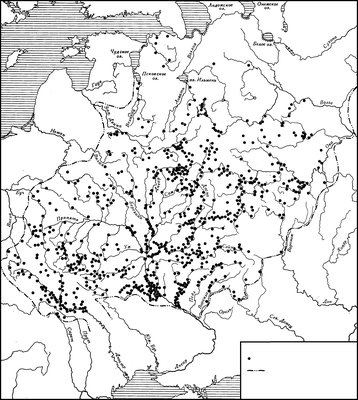 Древнерусские города и укрепленные поселения, разрушенные и прекратившие существование во 2-й пол. XIII в.