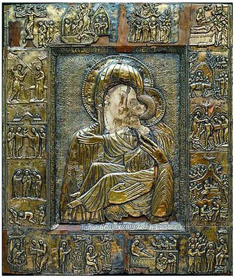 Зарзмская икона Божией Матери. 20-е гг. XI в. (Национальный музей Грузии)