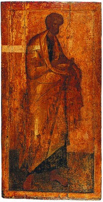 Ап. Петр. Икона из деисусного чина. Кон. XIV в. Иконописец Феофан Грек (?)