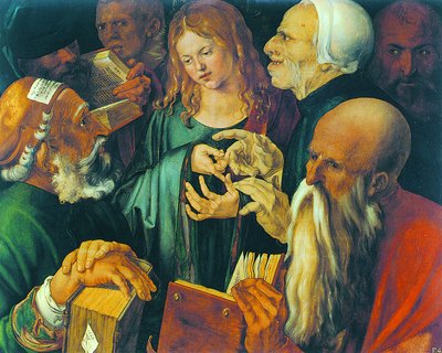 Христос среди книжников. 1506 г. (Музей Тиссен-Борнемиса, Мадрид)