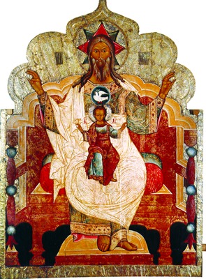 Господь Саваоф. Икона из праотеческого ряда. Мастер Ждан Дементьев. 1630 г. (КБМЗ)