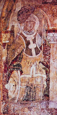 Мч. Гереон. Роспись ц. св. Гереона в Кёльне. Ок. 1240-1250 гг.