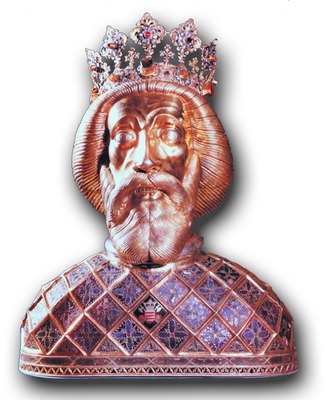 Бюст кор. Ласло I. 1400 г. (кафедральный собор в Дьёре)