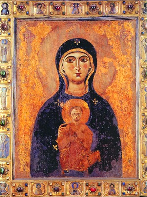 Икона Божией Матери Никопеи в соборе Сан-Марко. Кон. XI в.