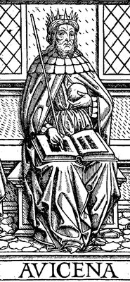 Ибн Сина. Гравюра из кн. «Canon». Pavia, 1510 (РГБ)