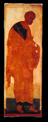 Ап. Петр. Икона из деисусного чина Успенского собора во Владимире (ГТГ)