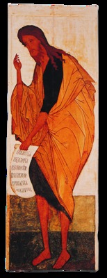 Св. Иоанн Предтеча. Икона из деисусного чина Успенского собора во Владимире (ГТГ)