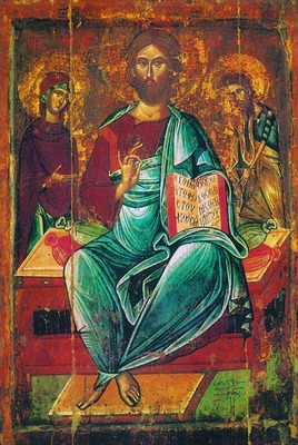 Деисус. Икона из Бачковского мон-ря. 1495 г. (НХГ Крипта)