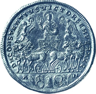 Триумф имп. Константина II. Медальон. IV в. (Гос. музеи Берлина, Монетный кабинет)