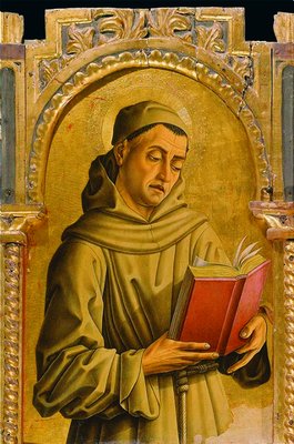 Иоанн Дунс Скот. 1471-1473 гг. Худож. К. Кривелли (ц. Санта Лучия в Монтефьоре-делл`Азо, Италия)