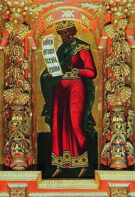 Праотец Иов. Икона иконостаса Троицкого собора Ипатиевского мон-ря. 1652 г. (КГОИАМЗ)