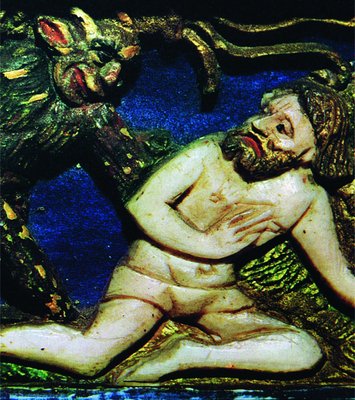 Искушение Иова. Фрагмент авория. XV в. (Музей Клюни, Париж)