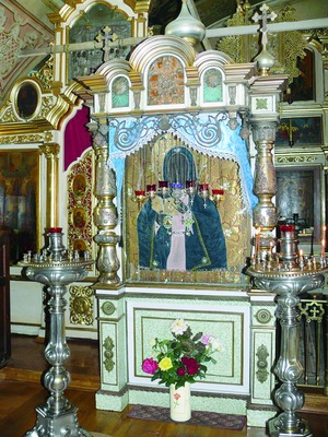 Калужская икона Божией Матери в соборе вмч. Георгия «за верхом» в Калуге