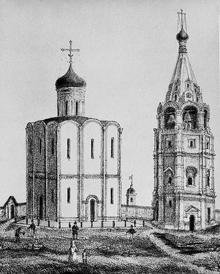 «Вид церкви Рождества Богородицы. По возобновлении». Литография. 1869 г. (РГБ)