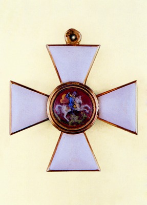 Знак ордена св. Георгия 4-й степени ген. М. Д. Скобелева. 1877 г. (ГИМ)