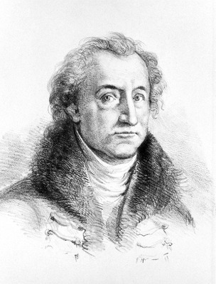 И. В. фон Гёте. Литография. 1828 г.