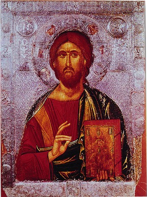Христос Психосотир (Душеспаситель). Икона. 1-я пол. XIV в. (Народный музей Охрид)
