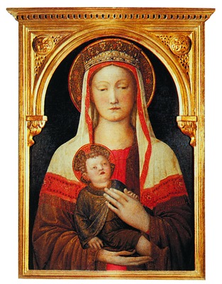 Мадонна с Младенцем. Худож. Я. Беллини. Ок. 1450 г. (Галерея Уффици. Флоренция)