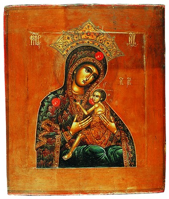 Арапетская икона Божией Матери. 2-я пол. XIX в. (ЦАК МДА)