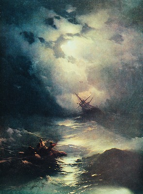 «Буря на Северном море». Худож. И. К. Айвазовский. 1865 г. (ФКГА)