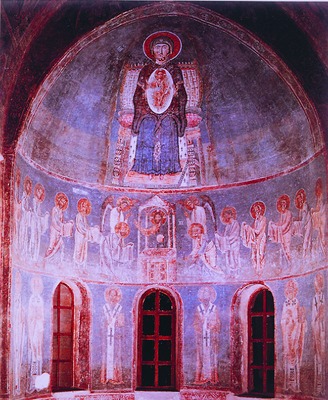Роспись алтарной апсиды собора Св. Софии в Охриде. 40-е гг. XI в.