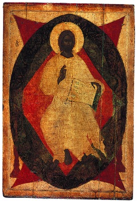 Спас в силах. Икона из деисусного чина. Кон. XIV в. Мастер Феофан Грек (?)