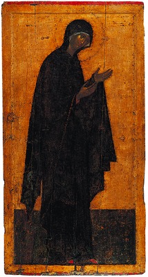 Богородица. Икона из деисусного чина. Кон. XIV в. Мастер Феофан Грек (?)