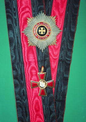 Звезда, лента и знак (крест) ордена равноап. кн. Владимира 1-й степени. XIX в. (ГИМ)