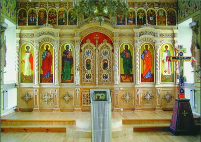 Иконостас храма апостолов Петра и Павла. 1997 г. Фотография. 2006 г.