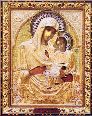 Гербовецкая икона Божией Матери в ризе