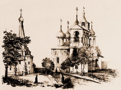 «Спасо-Евфимиев монастырь в Суздале». Литография. 60-70-е гг. XIX в. (ГИМ)