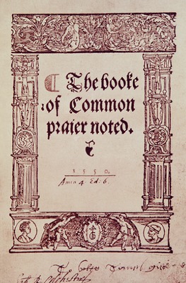 «Книга общих молитв, положенная на ноты» Джона Марбека. 1550 г. Титульный лист