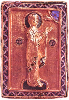 Богородица Агиосоритисса. Икона-реликварий. XII–XIII вв. (СНАМ)