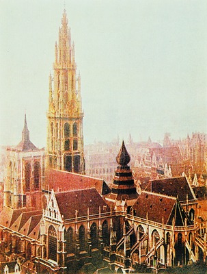 Собор Богоматери в Антверпене (Нотрд-Дам д’Анверс). 1352 — нач. XVI в. Фотография. ХХ в.
