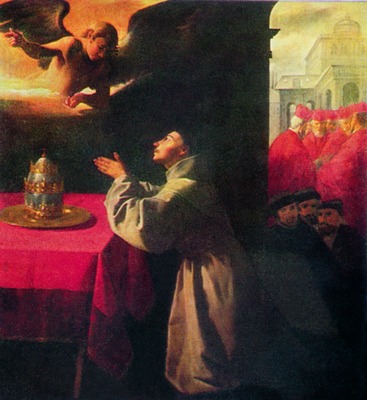 Молитва Бонавентуры. 1629 г. Худож. Ф. Сурбаран (Дрезденская картинная галерея)